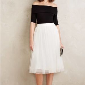 Anthropologie Bailey 44 Tulle Midi Skirt